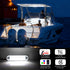 12V 4PCS, 4 Inches IP67 Sailboat RGBW Boat LED Courtesy Light Marine Courtesy Light Strip, Waterproof Boat Interior