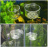 VOSAREA Acrylic Aquarium Feeder Bowl with Suction Cup Red Worm Fish Feeder Container Multi-Function Fish Food Holder