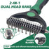 Dog Brush for Shedding,7 PCS Dog Grooming Brush Kit to De-fur,Dog Hair Slicker Deshedding Brush with Undercoat Rake Comb Bath Brush&Nail Clipper for Grooming Short Long Haired Dogs Cats Green