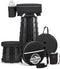 2025 Upgraded Collapsible Stool & 3-in-1 Cushioned Carry Bag, Adjustable Height Folding