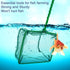 2 Pack Aquarium Fish Nets - DSSPORT 4 Inch Small Mesh Catch Nets with Plastic Handle, Pine Green