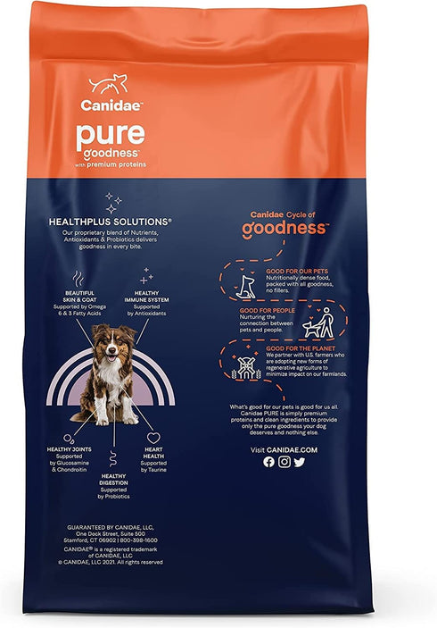 CANIDAE? Pure Real Bison & Barley Recipe Dog Dry 4 lbs.