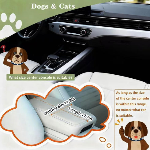 15lbs,Detachable Cullaby Center Console Dog Car Seat for Small Dogs Under Washable Booster Pet Car Seat Travel Bed