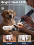 6-Speed 50%+ Trimmers 2 2000mAh 4.8V Casfuy Dog Nail Grinder Boost Power Dog Nail Quiet with Dust Cap & LED Lights