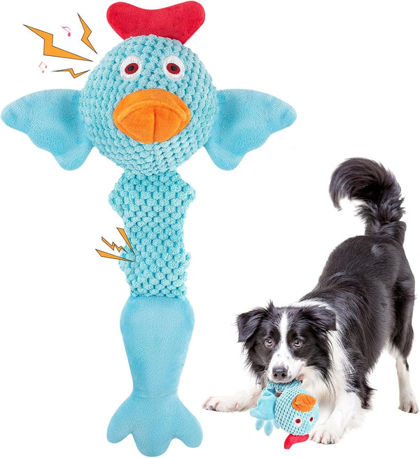 Squeaky Dog Toys for Medium and Small Dogs, Interactive Tug of War Toy for Puppy Teething