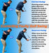 Golf Swing Trainer Aid to Improve Hinge, Forearm Rotation, Shoulder Turn and Grip, Portable Collapsible Swing Trainer