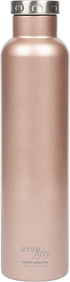 750ml/25 oz, Fifty/Fifty Wine Growler Water Bottle, Narrow Mouth, Seven Fifty, Rose Gold