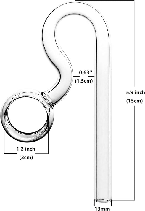 Glass Lily Pipe Spin Outflow and Inflow, 13mm for 1/2" i.d. Tube for Aquarium Planted Tank Aquascaping