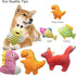 Cute Animal Designs Soft Dog Squeaky Toys (Pack of 20) for Small and Medium Dogs