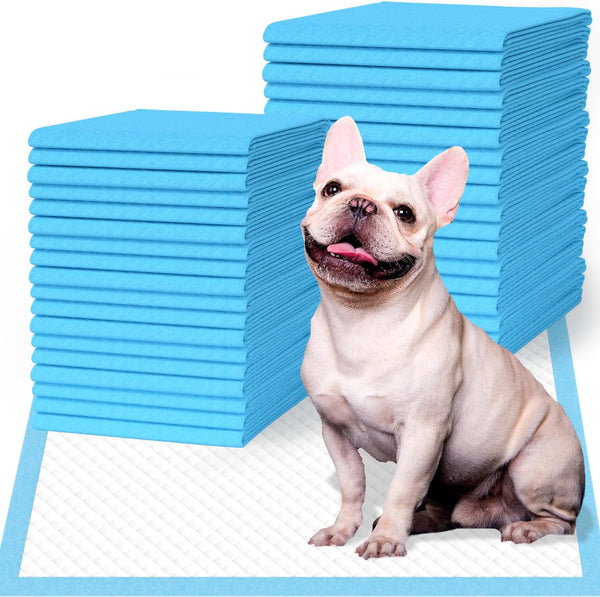 IMMCUTE Puppy Pee Pads 22"x23", 50 Count, Super Absorbent Leak-Proof Disposable Dog