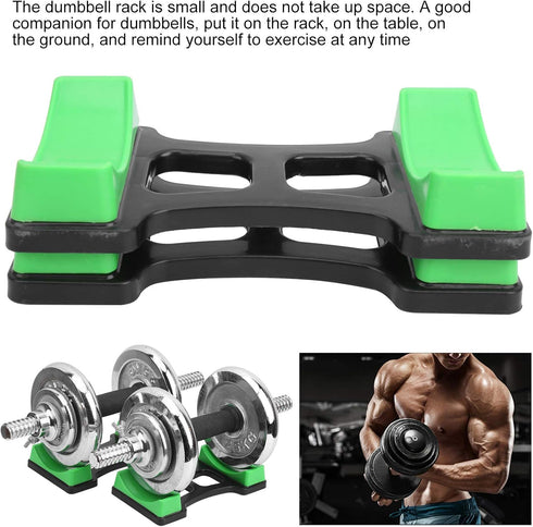 VGEBY Dumbbell Frame Stand, 2 Pcs ABS Bracket Mat, Portable Storage Frame for Fitness Equipment