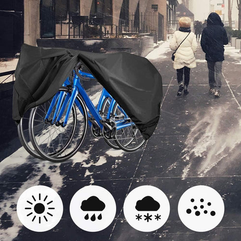Waterproof Outdoor Bike Cover for 2-3 Bikes with Lock Hole for Mountain and Road Bikes