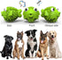 Dog Toy for Aggressive Chewers, Tough Natural Rubber with Squeaker & Crinkle Paper, Durable Teeth Cleaning Toys