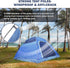HIKERBRO 3 Person Camping Tent, Small Dome Tent with 2 Upgraded Doors & Half Mesh Ceiling, Waterproof for 2/3/4 Person