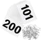 Running Bibs Race Competitor Numbers Waterproof Runners Race Numbers with Safety Pins