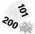 Running Bibs Race Competitor Numbers Waterproof Runners Race Numbers with Safety Pins