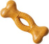 SPOT Bam-Bones Curved Bone, Strong Bamboo Fiber Chew Toy for Light to Moderate Chewers, 6in Peanut Butter Flavor