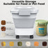 20-23 Lbs Collapsible Dog Food Storage Container, Airtight with Transparent Lid, Multifunctional for Pet Food