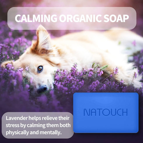 Antifungal Soap for Dog, Dog Shampoo for Allergies and Itching, Natural Soap Bar with Tea Tree Oil, and Lavender Oil