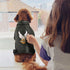 Warm Winter Dog Coat for Small and Medium Dogs - Windproof Waterproof Puppy Jacket - Black Large