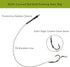 Fishing Carp Hair Boilie Rigs Kit, 45pcs with Curved Barbed Carp Hook, Braided Line, Bait Stopper Tool