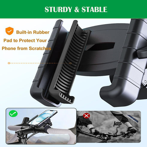 Universal Golf Cart Phone Mount Holder for Big Phones & Thick Cases, Compatible with iPhone/Galaxy/Google Pixel