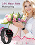 SHANG WING Smart Watch for Women Waterproof, Round Women's Watch Compatible with iPhone Android Phones Fitness Tracker