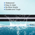 NIMBLE Waterproof Dog Collar, Durable Adjustable Pet Collars with Reflective Cloth Stripe, S/M/L Sizes, Large, Black