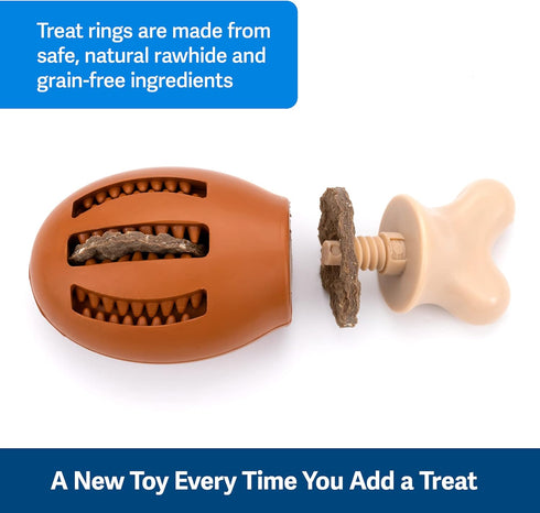 PetSafe Busy Buddy Chompin' Chicken Dog Toy - BPA Free Rubber Chew Toy for Small to Large Dogs