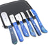 Stellar Shears Set 6-Piece Dog Grooming Stripping Knife Stainless Steel Hand Stripping Tools with Wooden Handles