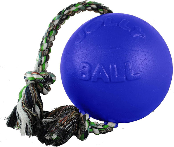 Jolly Pets Romp-N-Roll Ball Color: Blue, Size: 20" H x 8" W