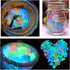 Oubest Glow in The Dark Pebbles, Multi-Colored Glow Stones for Garden, Fish Tank, Walkway, Plant Pots (200)
