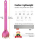 TiTo Titanium Long Handle Spork and Spoon, Eco-Friendly Ultralight Flatware for Camping and Travel