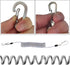 Fishing Lanyard - Heavy Duty Coiled Lanyards with Stainless Steel Wire Inside, Safety Rope Extension Cord Tether