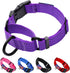 Martingale Collar for Training Dogs, Adjustable Reflective with USA Flag, NO Pull, for Medium Large XL Dogs, L, Purple
