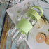 Sivaphe Clear Water Bottle with Straw, 12 oz, Portable Tritan Sports Drinking Bottle, Green