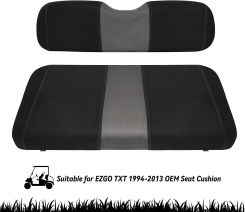 Golf Cart Front Seat Covers Fit EZGO TXT 1994-2013, Washable Breathable Adjustable Seat Cover