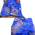 SEIS Pet Costume Tang Suit - Dog Cheongsam Satin Clothes, Chinese Style Clothing for Dogs, Pet Skirt (Blue, S)