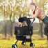 NChanmar 3-in-1 Dog Stroller Cat Stroller Pet stoller Folding Dog Stroller for Small Medium Dogs Cats with Detachable