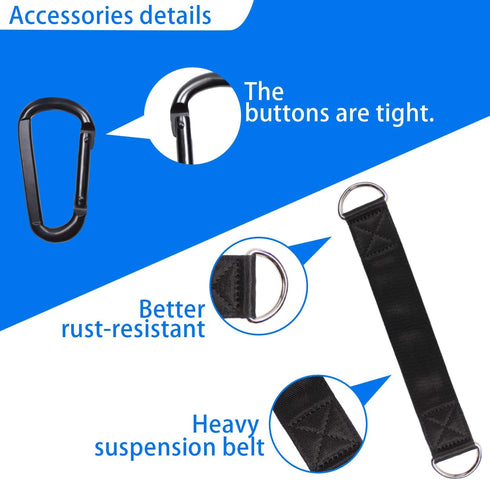 LFJ Cable Pulley Set with Swing Strap Carabiner, Gym Pulley Wheel for LAT Pulley System, Home Gym Equipment
