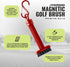 Magnetic Golf Club Brush Groove Cleaner, Detachable with Premium Nylon Bristles, Golf Bag Accessories