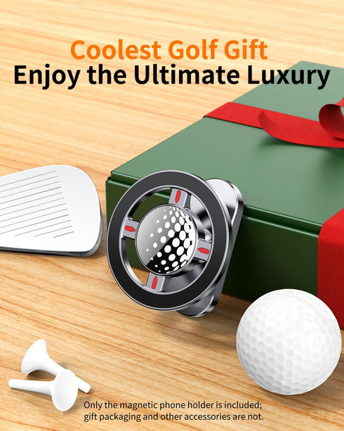 Zenithra 17/16/15/14/13/12 Ultra-Secure Magnetic Golf Cart Phone Mount | Compatible with iPhone & MagSafe Cases |