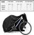 Team Obsidian Bike Covers | Outdoor Storage or Transportation | Heavy Duty, Waterproof 210D Oxford Ripstop | Sizes L,