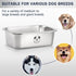 Stainless Steel Dog Bowls for Large Dogs, High Capacity Metal Food and Water Bowls, 0.85 Gallons