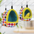 Bird Hanging Hammock - Winter Warm Plush Snuggle Pet Cave for Parrot, Lovebird, Budgie, Cockatiel (Medium)