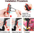 Rechargeable Bike Lights Set, Ultra Bright Bicycle Rear Lights for Night Riding, Waterproof 4 Modes