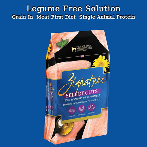 Zignature Select Cuts Trout & Salmon Formula Dry Dog Food, 12.5 lb