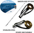 THKFISH Saltwater Rod Tip Repair Kit Heavy Duty with Stainless Steel Ceramics Fishing Rod Replacement Tips