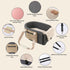 Dog Car Seat Cat Carrier, Booster Seat on Car Armrest, Travel Bags for Cats Dogs with Easy Carrying Strap