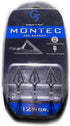 G5 Montec 1-Piece Construction Durable Fixed Blades Steel Screw-in Broadheads for Bow Arrows - Pack of 3